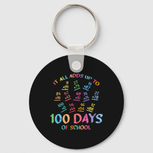 100 Tage Schulfach Mathe Addition 100. Lehrer Schü Schlüsselanhänger
