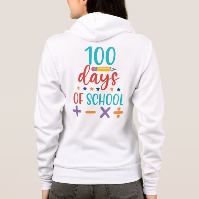100 Tage Schulfeier Hoodie (Rückseite)