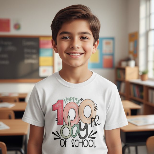 100 Tage Schulfeier Kind Basic T-Shirt (Von Creator hochgeladen)