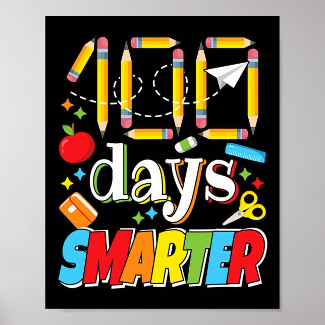 100 Tage Schulfeier Lehrer Schüler 100 Poster (Vorne)