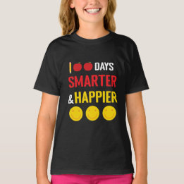 100 Tage Schulfeier Smarter Glücklicher T-Shirt