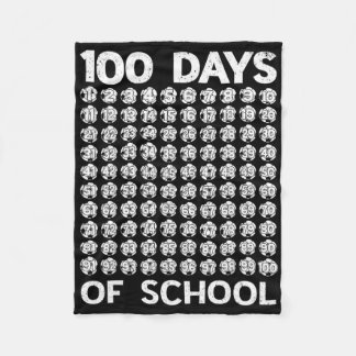 100 Tage Schulfußball 100. Schultag Jungen Fleecedecke