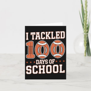 100 Tage Schulfußball-Boys Kinder 100 t Kleinkind Karte
