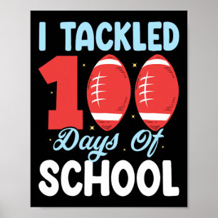 100 Tage Schulfußball-Boys Kinder 100 t Kleinkind Poster