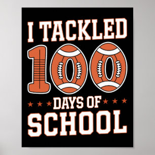 100 Tage Schulfußball-Boys Kinder 100 t Kleinkind Poster