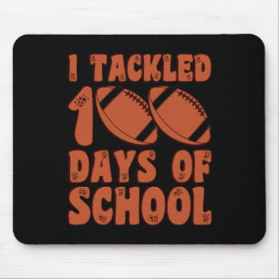 100 Tage Schulfußball für Kinder Mousepad