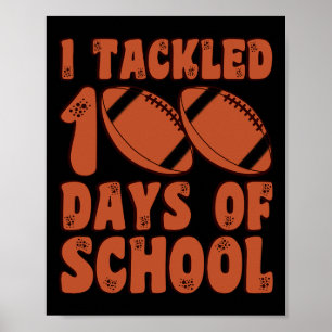 100 Tage Schulfußball für Kinder Poster