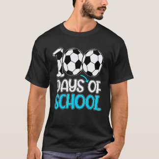 100-Tage-Schulgeschenke 100. Tag Fußball-Lehrer T-Shirt
