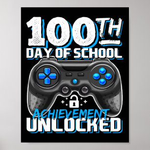100 Tage schulische Errungenschaft - ungesichertes Poster