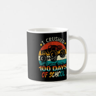 100 Tage schulische Monster Truck Kids Boys zerstö Kaffeetasse