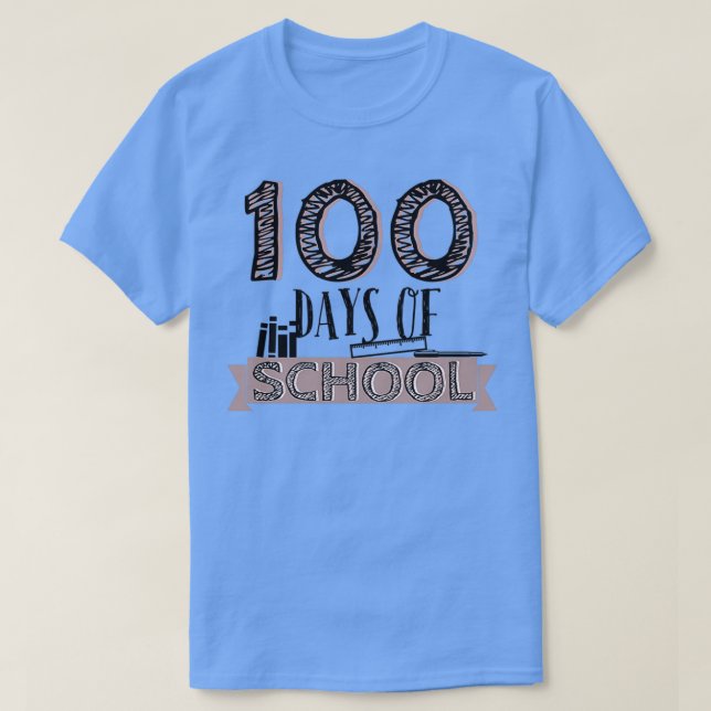 100 Tage schulisches Shirt Geschenk für Lehrer und (Design vorne)