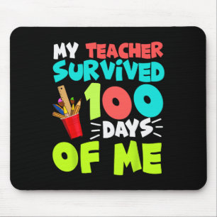 100 Tage Schuljunge Mädchen Kinder Lehrerin Gesche Mousepad
