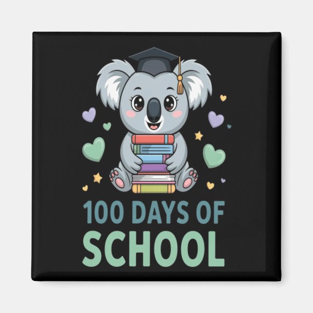 100 Tage Schulkänguru-Schüler Lehrer Magnet (Vorne)