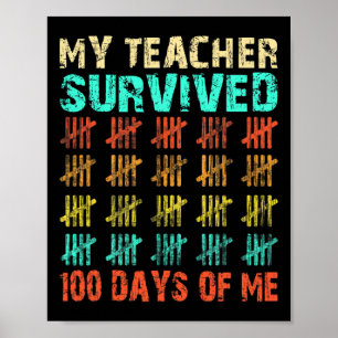 100 Tage Schulkinder 100. Schultag Poster