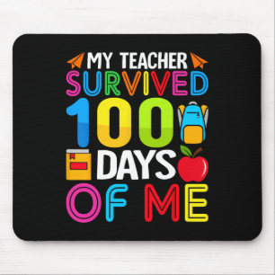 100 Tage Schulkinder Jungen Mädchen Lehrer Geschen Mousepad