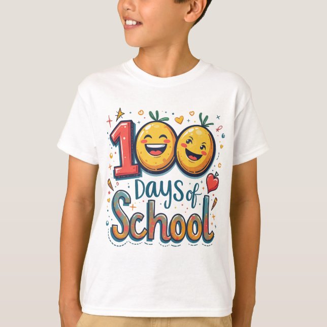 100 Tage Schulkinder Kind bis Shirt (Vorderseite)