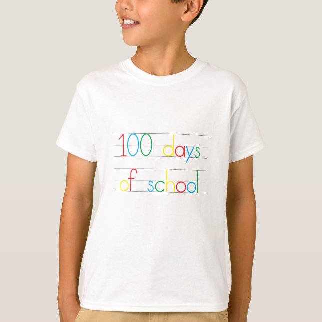 100 Tage Schulkinder T-Shirt (Vorderseite)