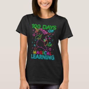 100 Tage Schulkinder Unicorn Prek Vorschule Gir T-Shirt