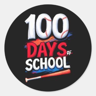 100 Tage Schulkinder verkaufen Runder Aufkleber