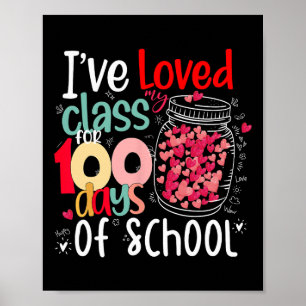 100 Tage Schulkleidung für Lehrer Schüler Poster