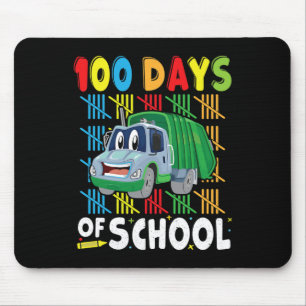 100 Tage Schulkleidung Garbage Truck für jeden Mousepad