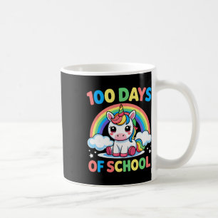 100 Tage Schull Einhorn 100 Tage Schlauer 100. Kaffeetasse