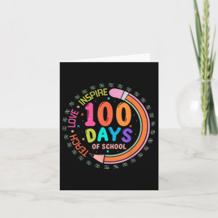 100 Tage Schullehrer 100 Tage Coquette Karte