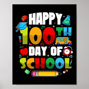 100 Tage Schullehrer 2023 Jungen und Mädchen Poster