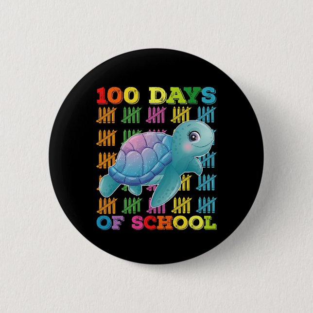 100 Tage Schullehrer Button (Vorderseite)