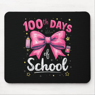 100 Tage Schullehrer Coquette Bow 100. Tag Mousepad