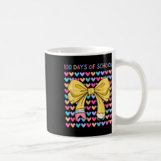 100 Tage Schullehrer Coquette Bows Stift Kaffeetasse