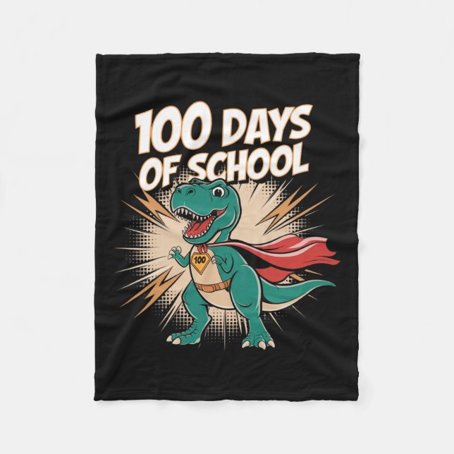 100 Tage Schullehrer Dido Hero 100. Tag Fleecedecke (Vorderseite)