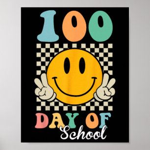 100 Tage Schullehrer Kinder 100. Schultag Poster