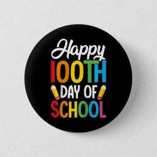 100 Tage Schullehrer Kinder Mädchen Jungen 100. Button