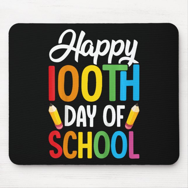 100 Tage Schullehrer Kinder Mädchen Jungen 100. Mousepad (Vorne)