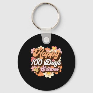 100 Tage Schullehrer Kinder Retro glücklich 100. Schlüsselanhänger