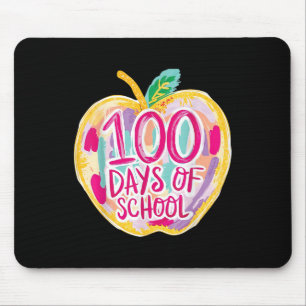 100 Tage Schullehrer Kinder Retro Mousepad