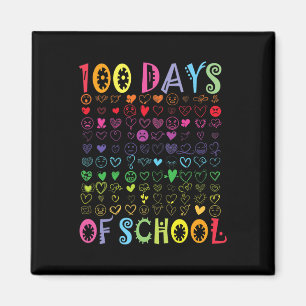 100 Tage Schullehrer Kinder Schülerjunge Mädchen 1 Magnet