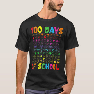 100 Tage Schullehrer Kinder Schülerjunge Mädchen T-Shirt