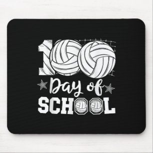100 Tage Schullehrer Kinder Volleyball 100. Mousepad