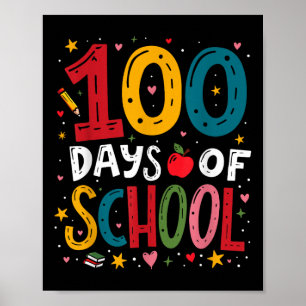 100 Tage Schullehrer Kindermädchen 2025 100. Poster
