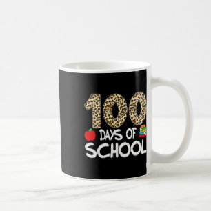 100 Tage Schullehrer Leopard 100. Tag der Schule Kaffeetasse