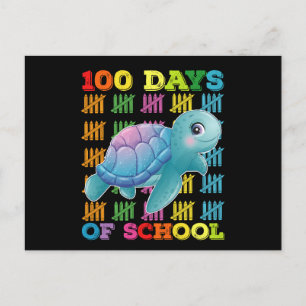 100 Tage Schullehrer Postkarte