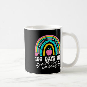 100 Tage Schullehrer Regenbogen am 100. Tag Kaffeetasse