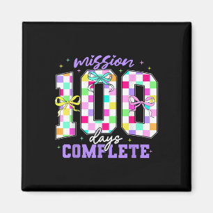 100 Tage Schullehrer Retro Girl 100 Tage Magnet
