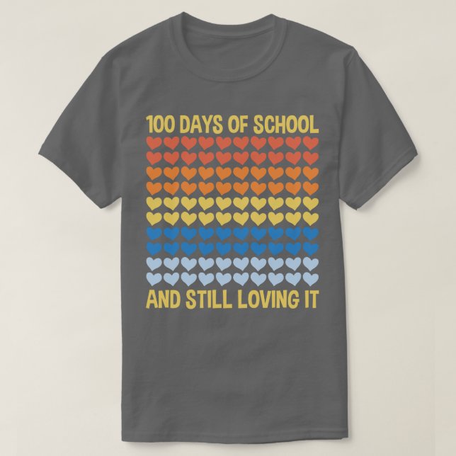 100 Tage Schullehrer Student T-Shirt (Design vorne)