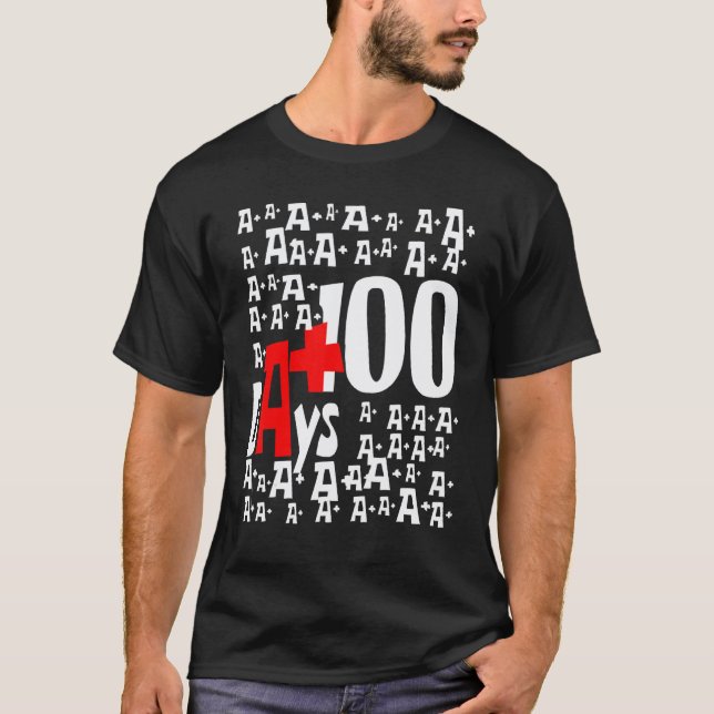 100 Tage Schullehrer und Schüler T-Shirt (Vorderseite)
