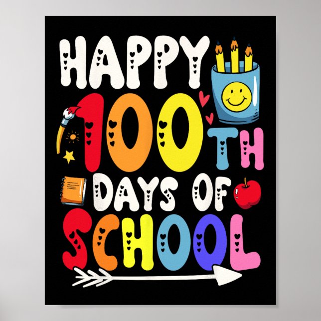 100 Tage Schullehrer und Student 1 Poster (Vorne)