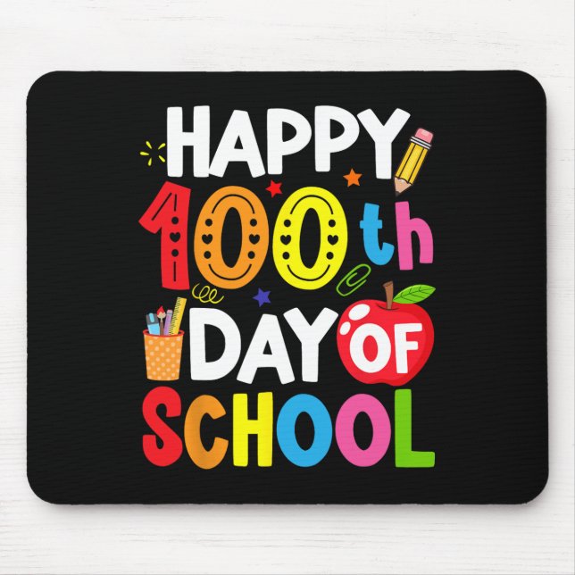 100 Tage Schullehrer und Student 2 Mousepad (Vorne)