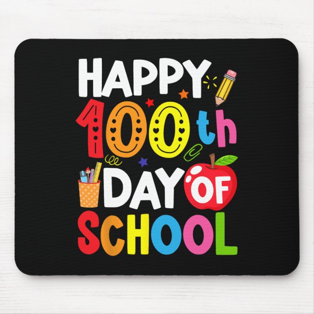 100 Tage Schullehrer und Student Mousepad (Vorne)